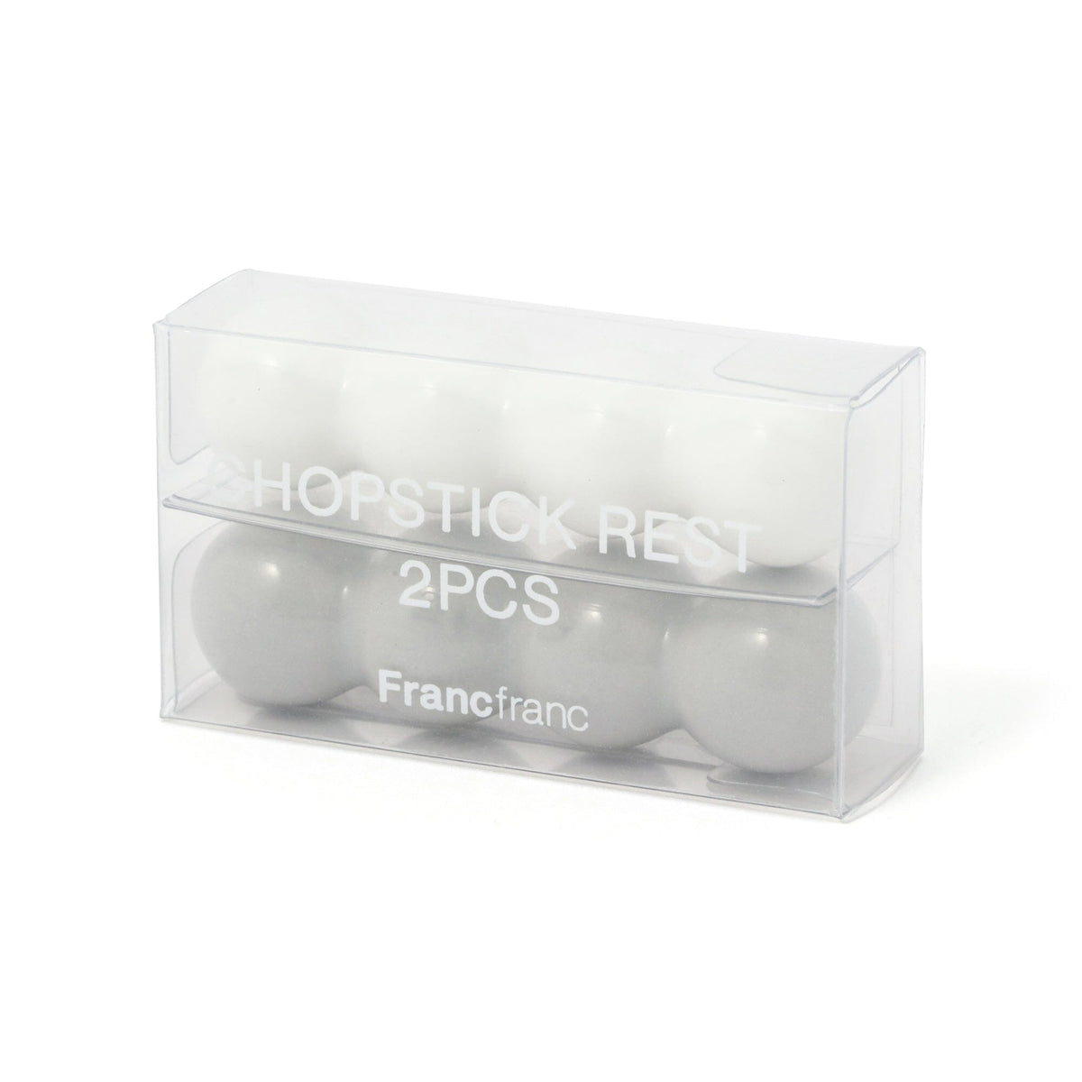 Chopstick Rests Set Of 2 Pom-Poms White