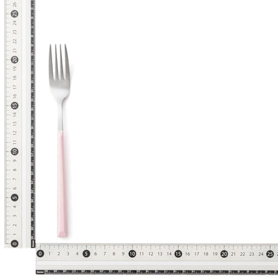 Color Handle Dinner Fork Pink