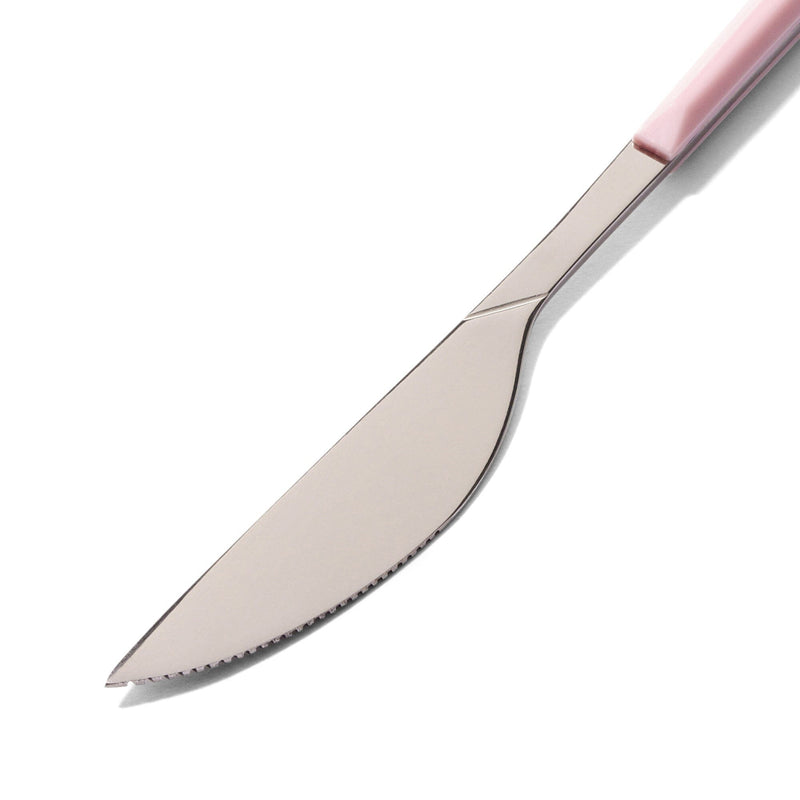 Color Handle Dinner Knife Pink