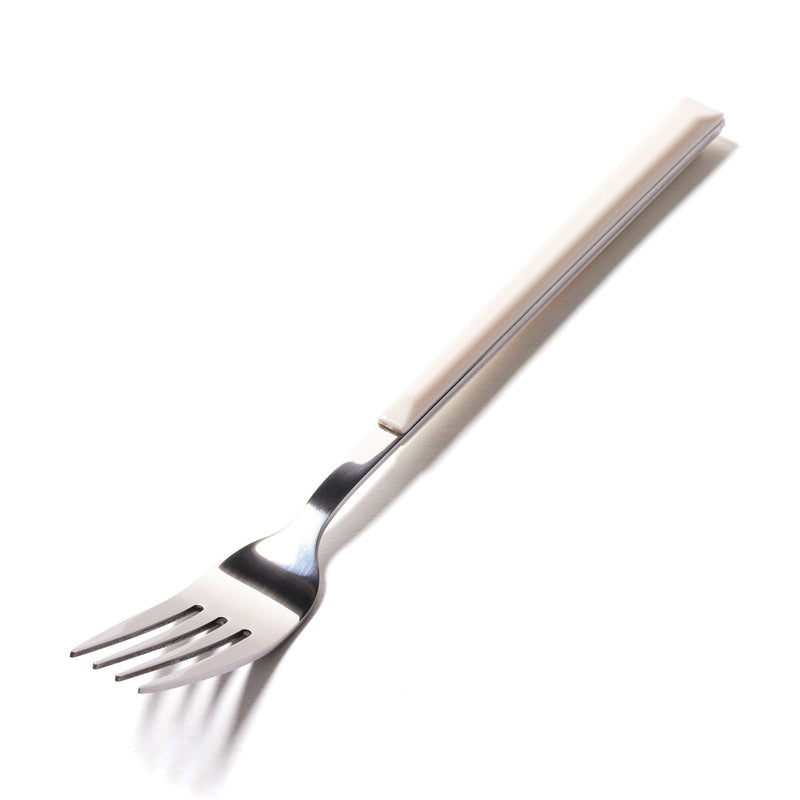 Color Handle Dinner Fork White