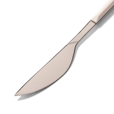 Color Handle Dinner Knife White