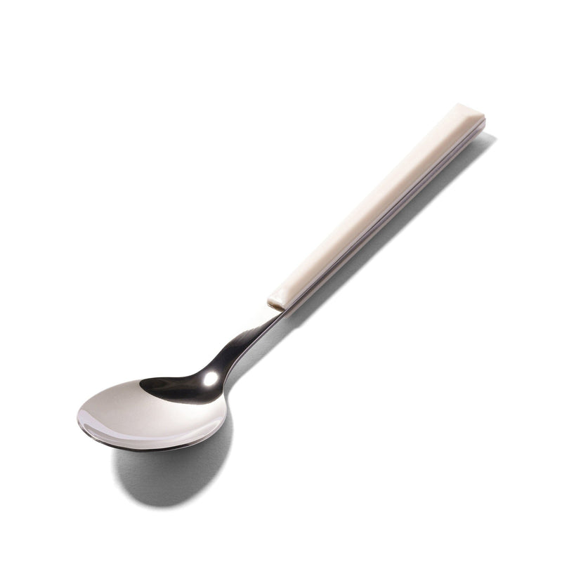 Color Handle Teaspoon White