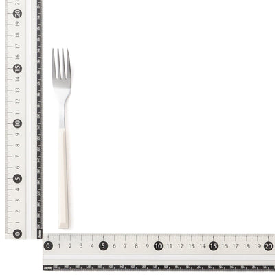 Color Handle Cake Fork White