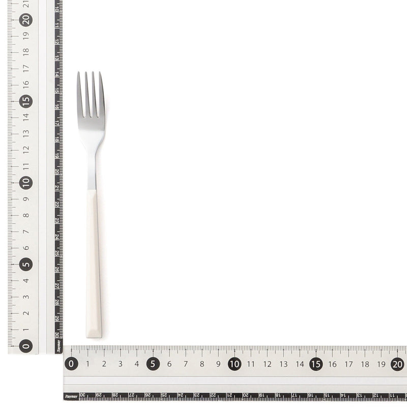 Color Handle Cake Fork White