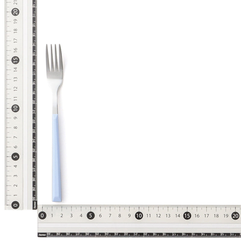 Color Handle Cake Fork Blue