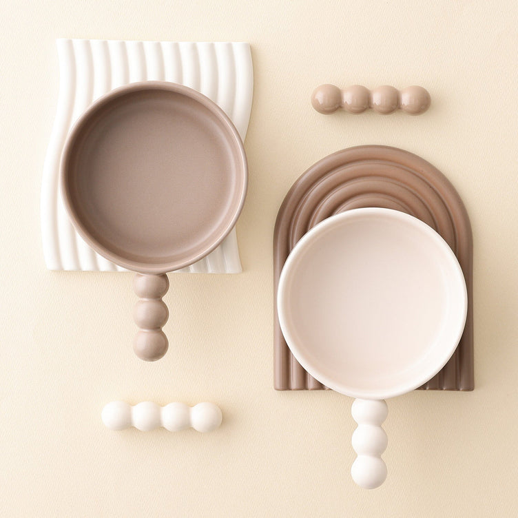 Cutlery Rest Pompon Ivory