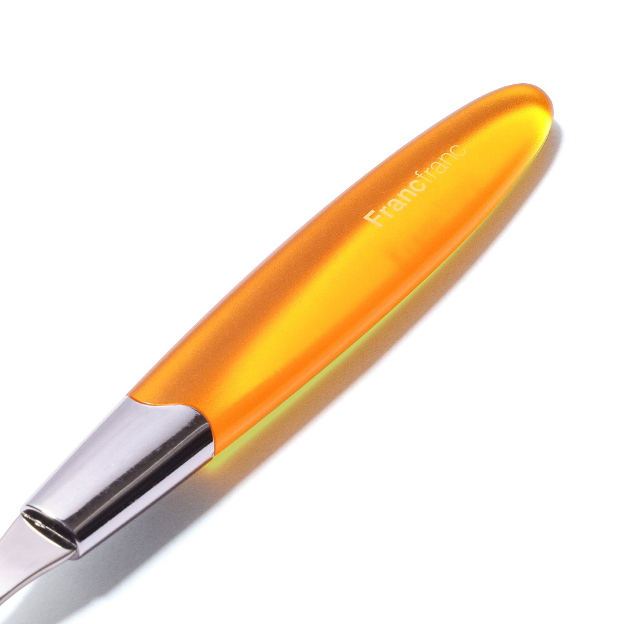 Clear Handle Dinner Fork Orange