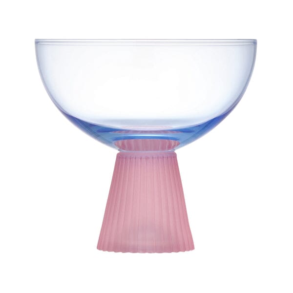 Bicolor Dessert Glass  Blue x Pink