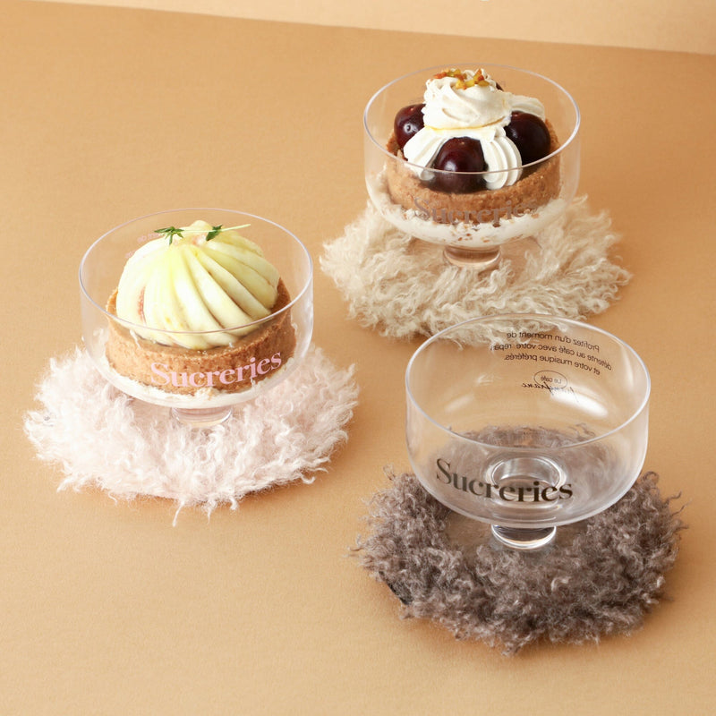 Le Cafe Dessert Glass Brown