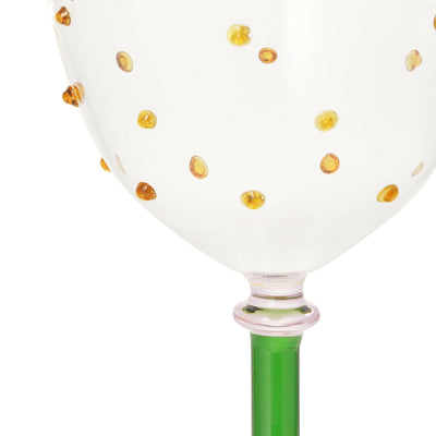 Art Wine Glasses Dots