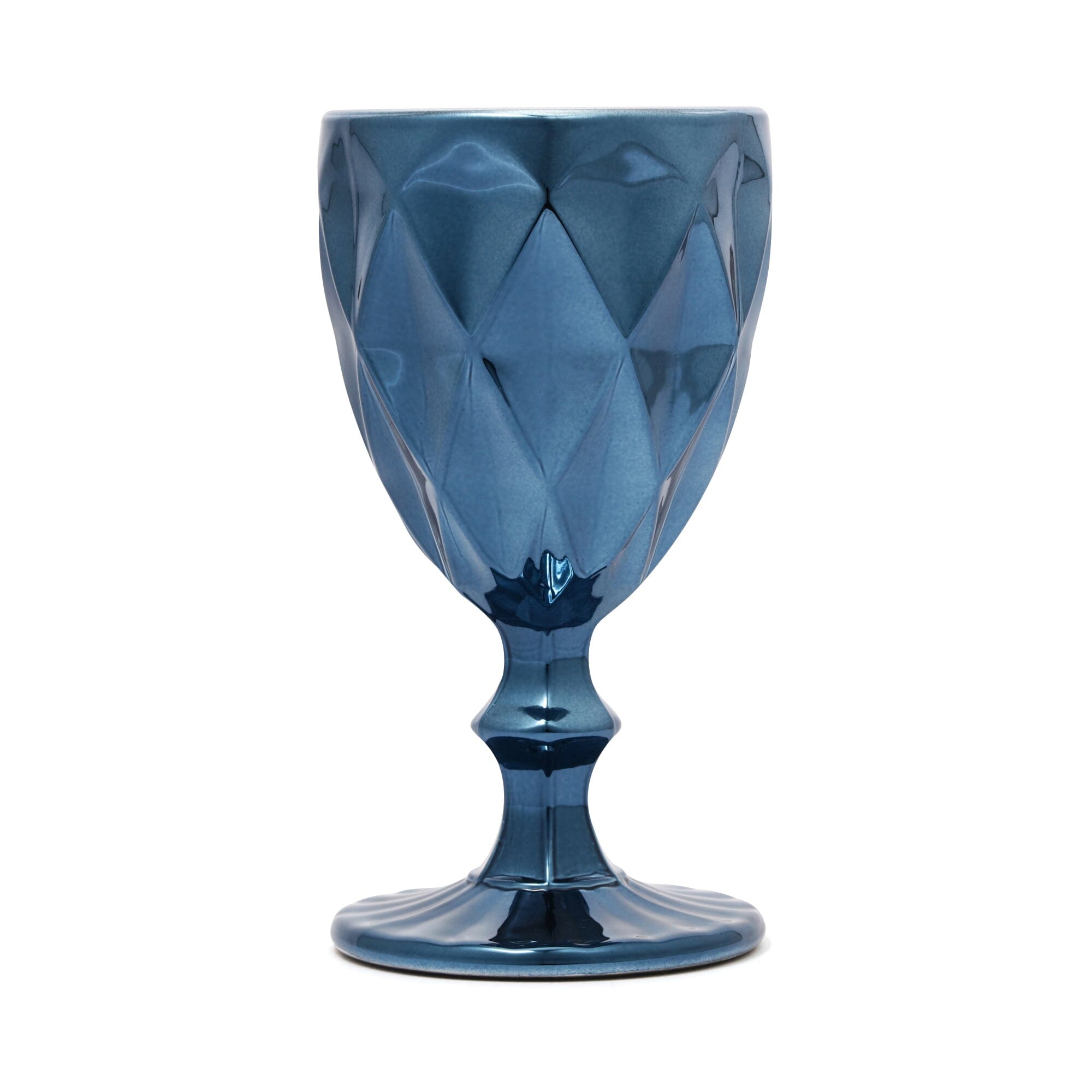 Diamond Goblet Blue