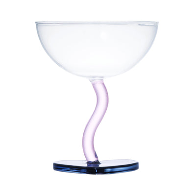 Heart Dessert Glass Blue