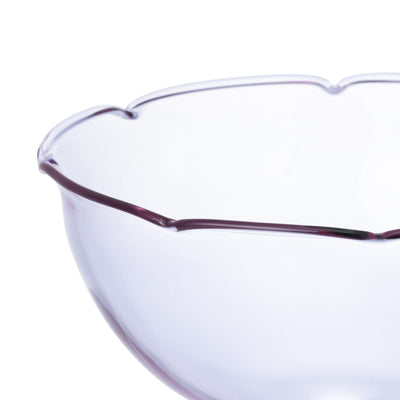 Flower Dessert Glass Purple
