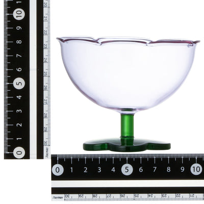 Flower Dessert Glass Purple