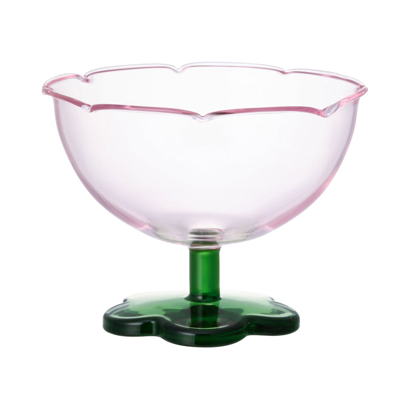 Flower Dessert Glass Pink