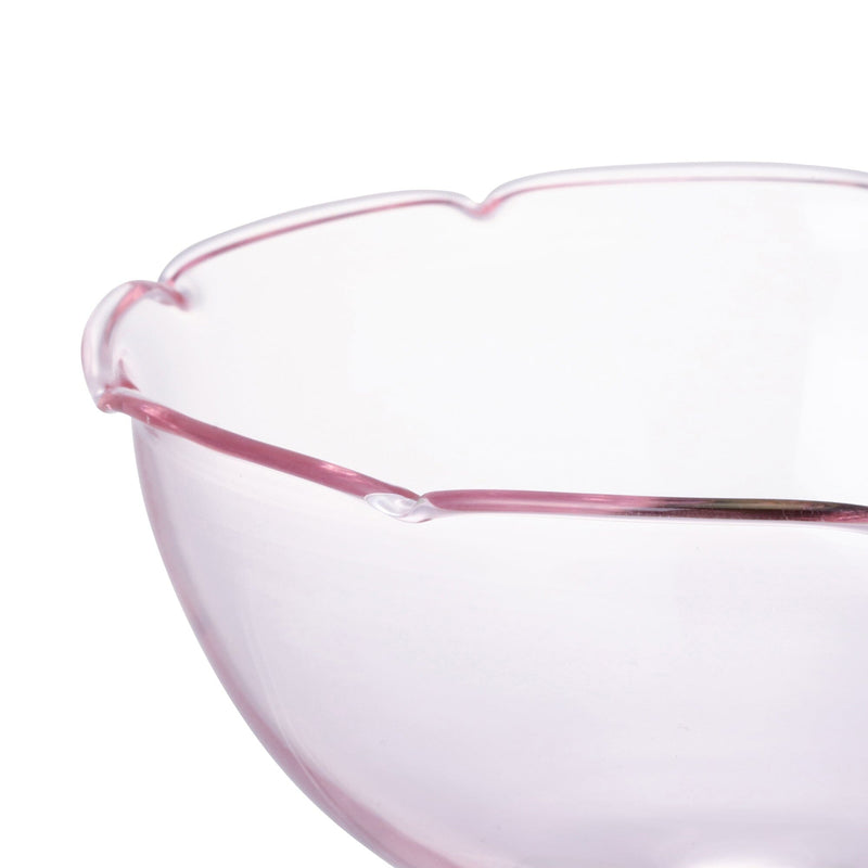 Flower Dessert Glass Pink