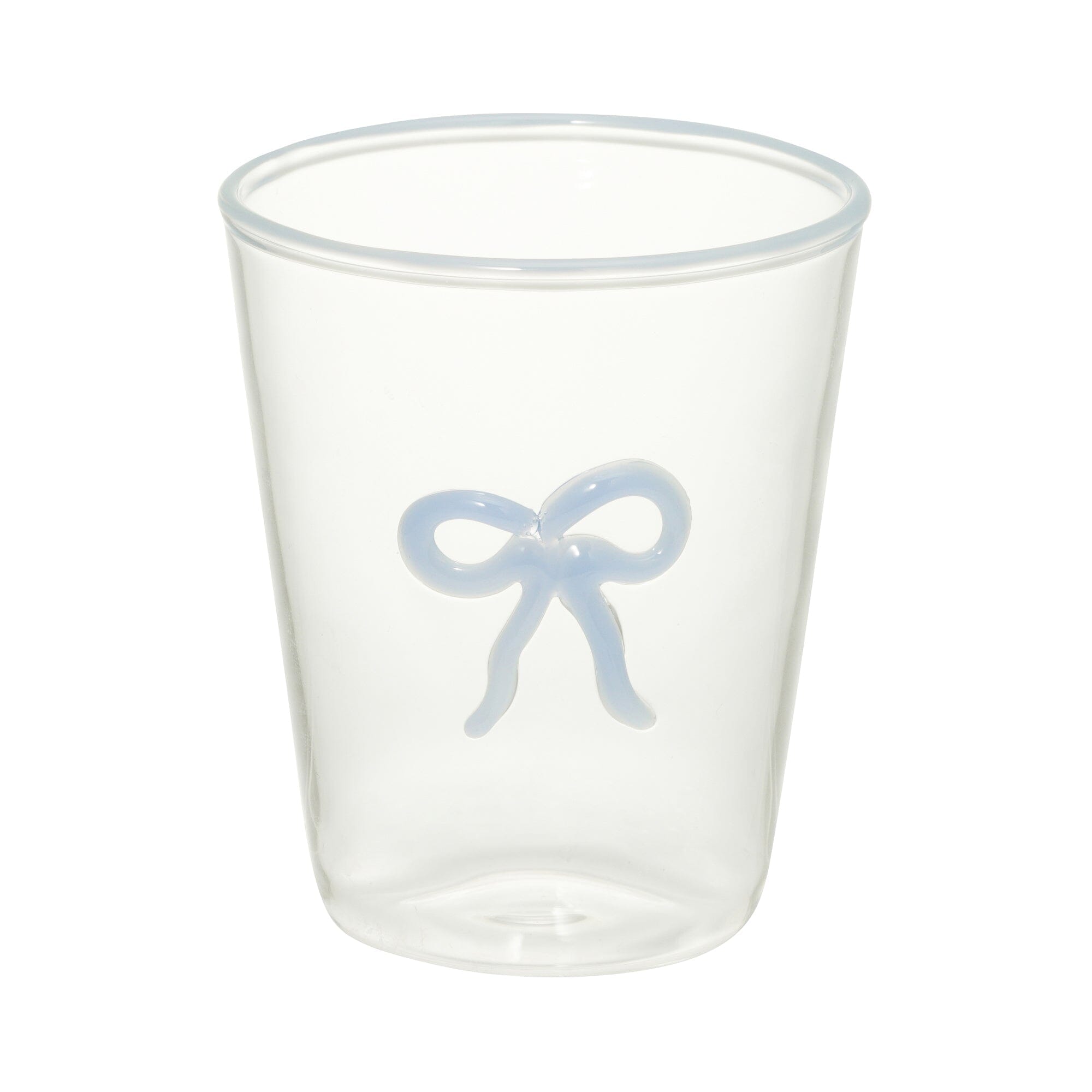 Ribbon Glass Tumbler Blue