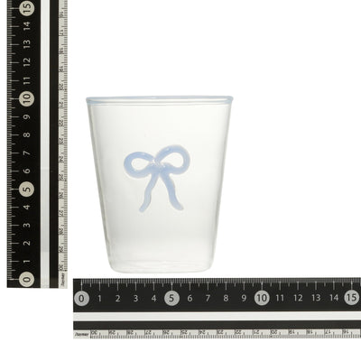 Ribbon Glass Tumbler Blue