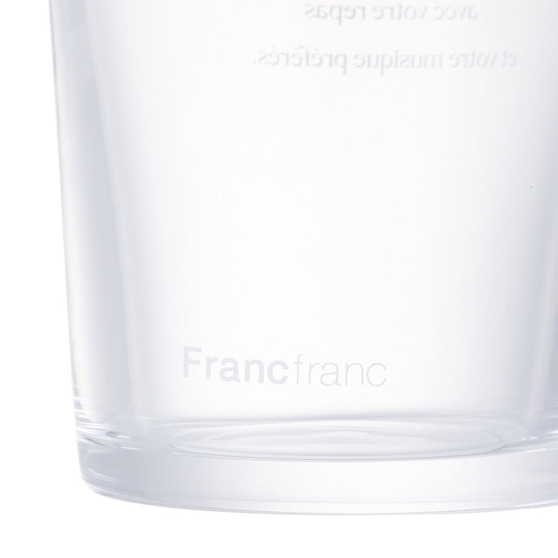 Typo Glass Tumbler With Straw White