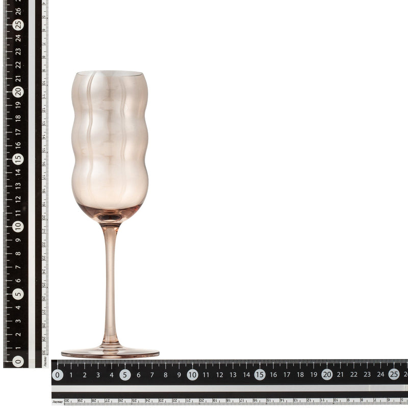 MokoMoko Champagne Glass Brown