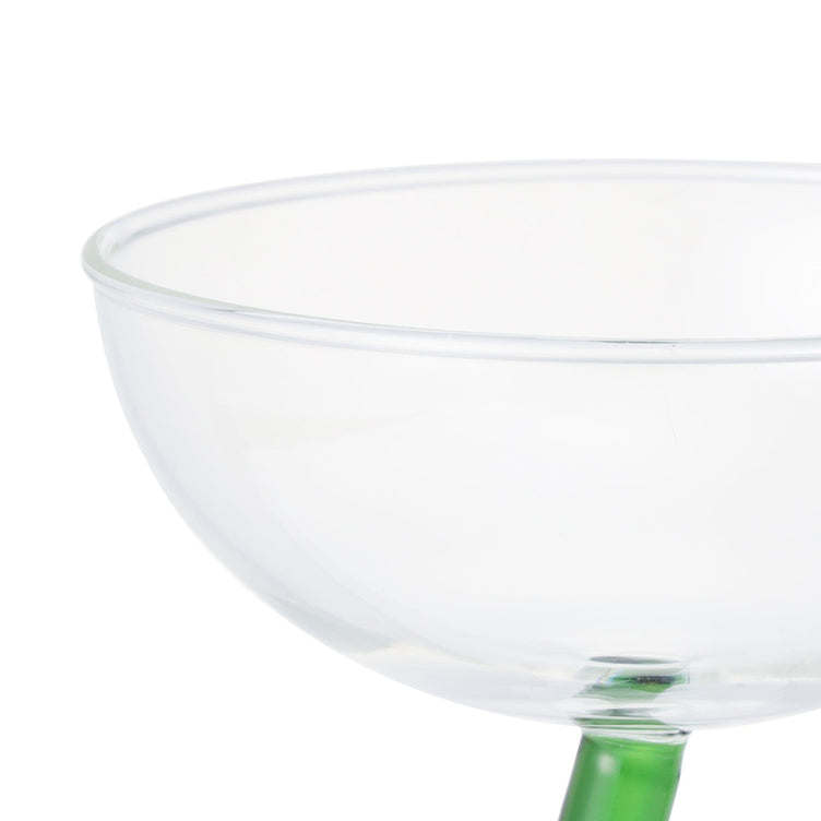 Flower Stem Dessert Glass Pink