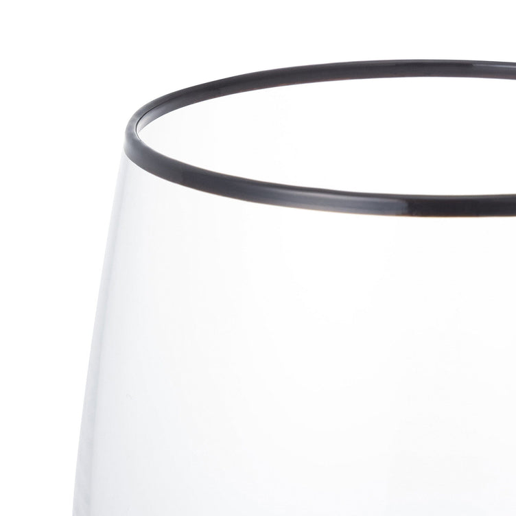 Color Rim Tumbler Black