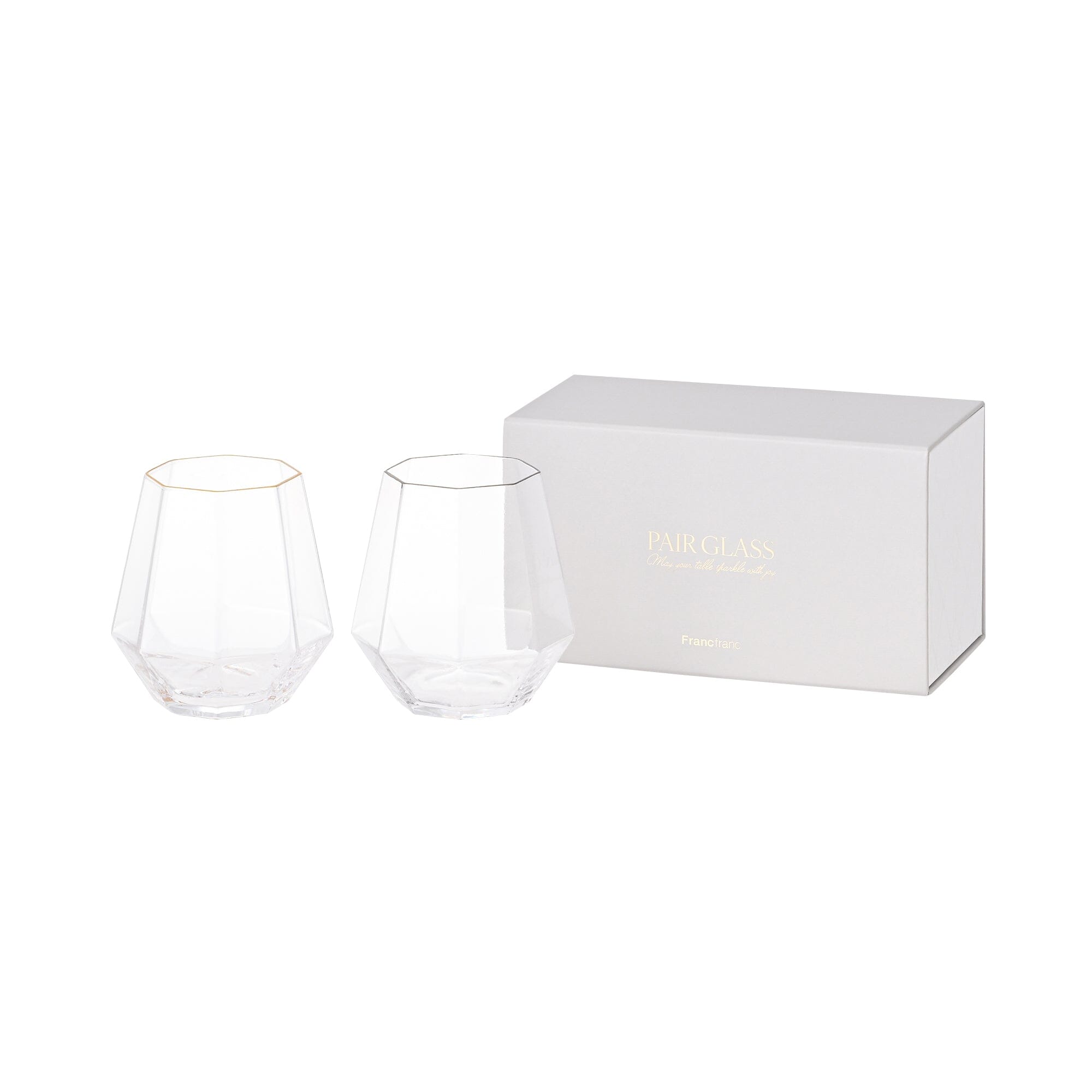 GS Pair Of Glass Diamond
