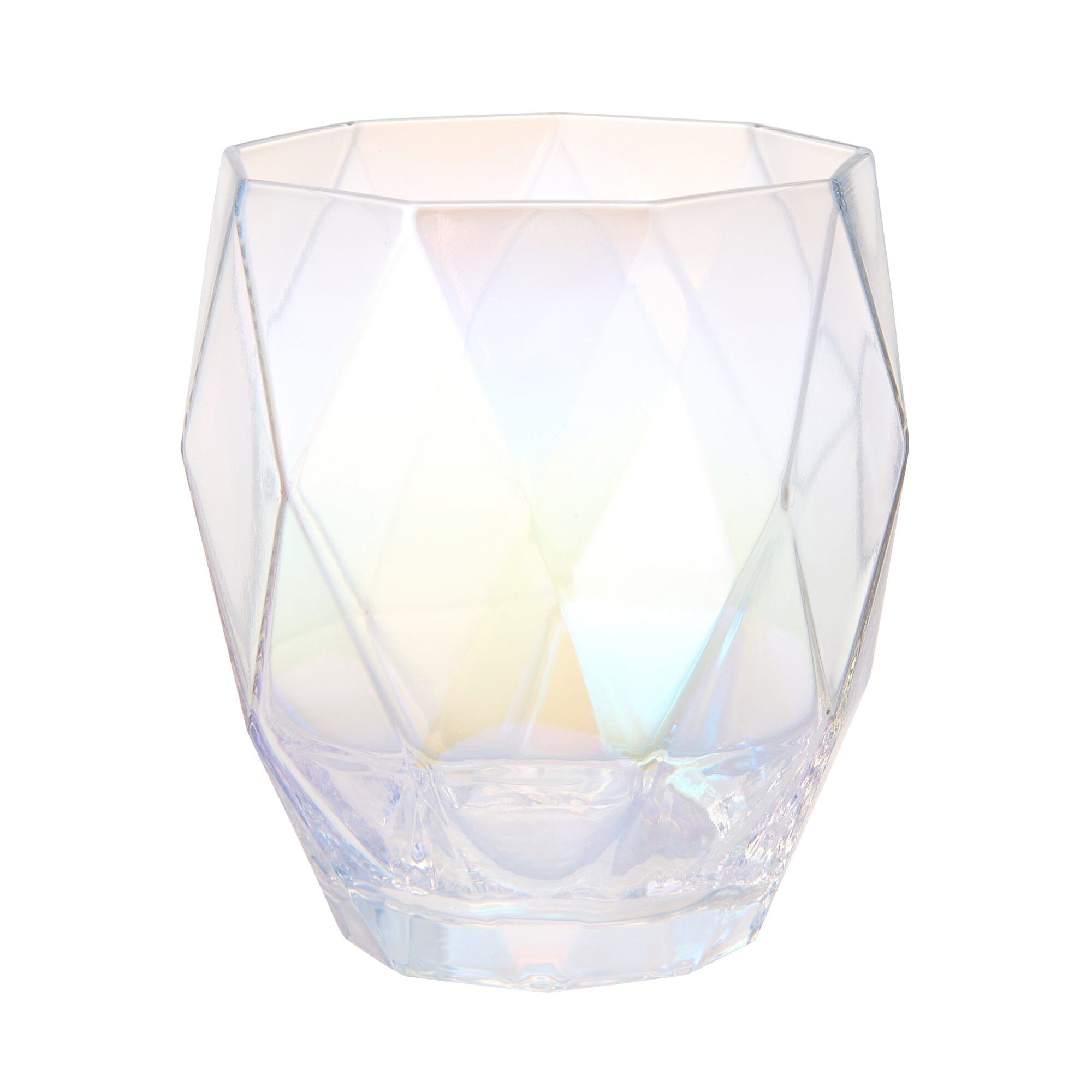 Diamond Glass Tumbler Opal