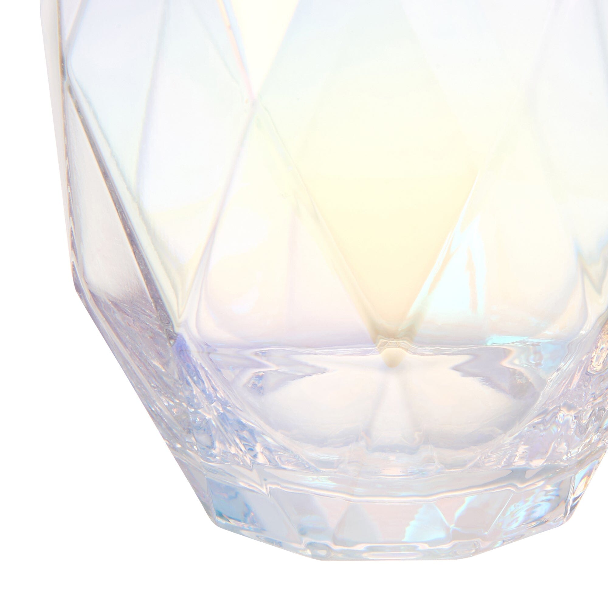 Diamond Glass Tumbler Opal