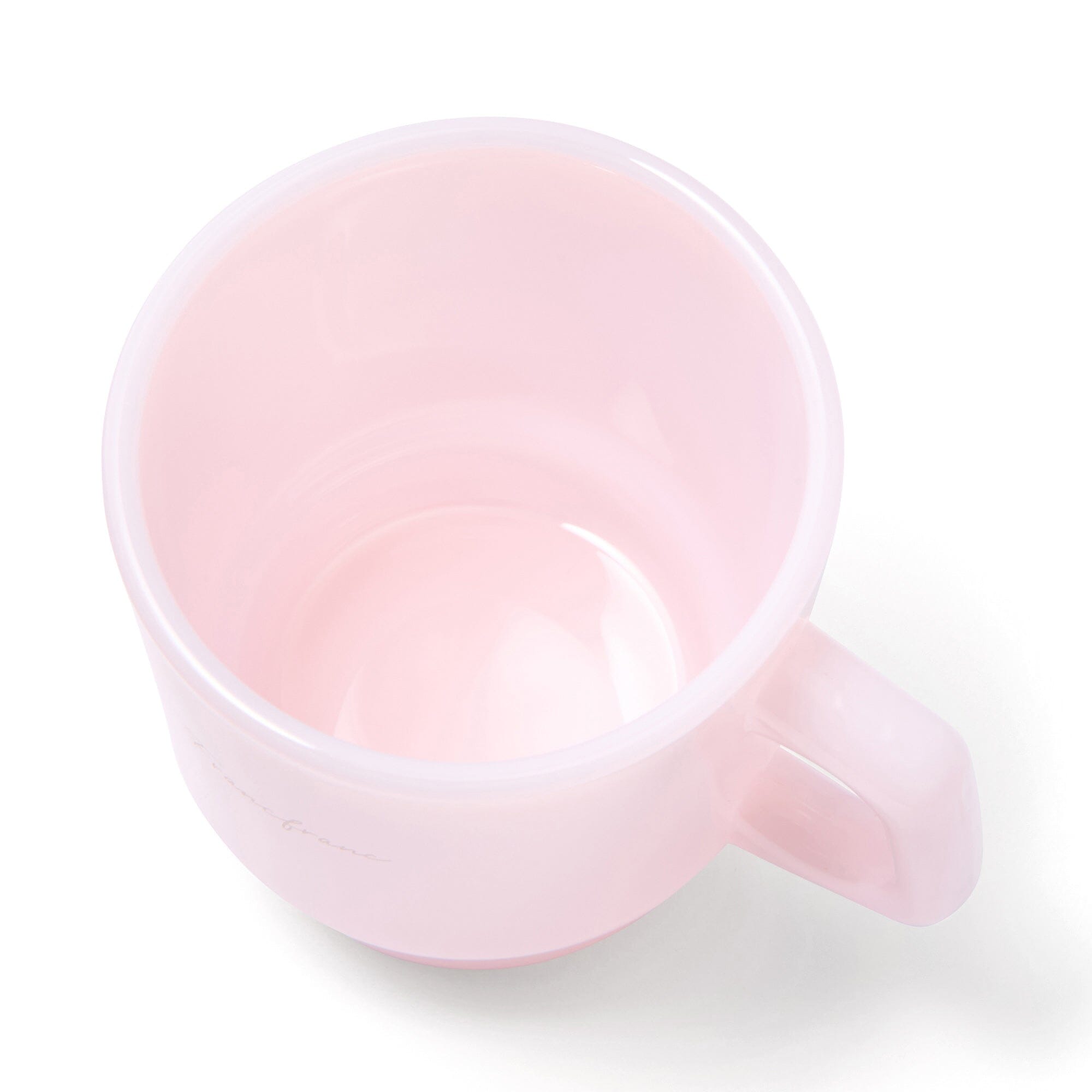 Milk Glass Mug Pink