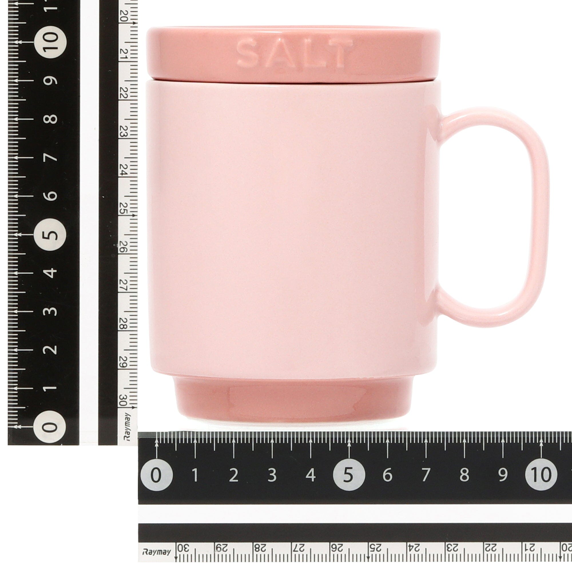 Bicolor Mug Canister Salt Pink