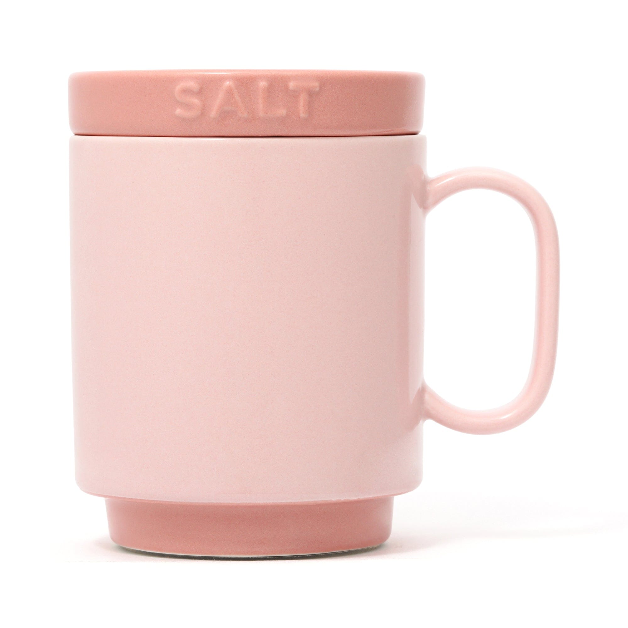 Bicolor Mug Canister Salt Pink