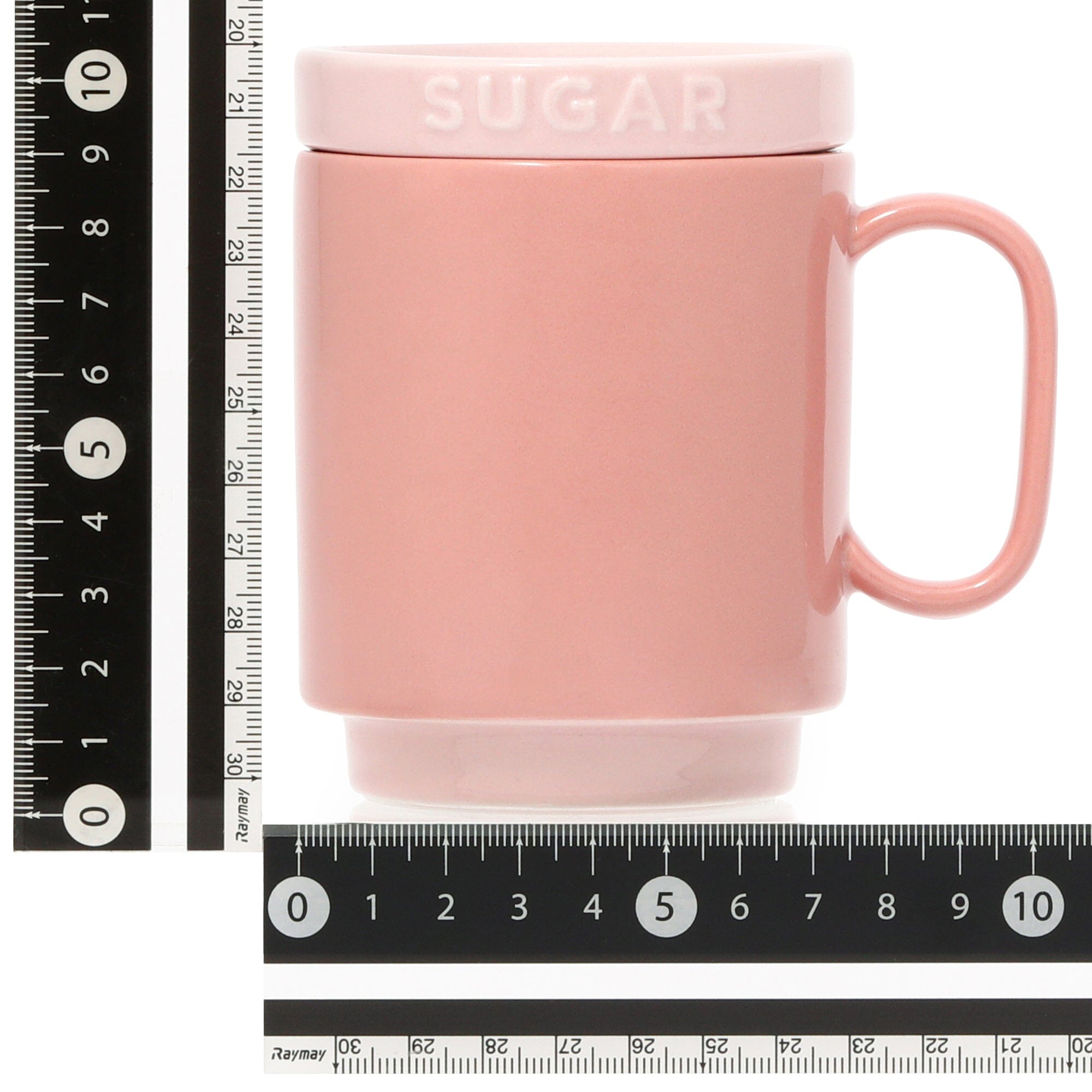 Bicolor Mug Canister Sugar Pink