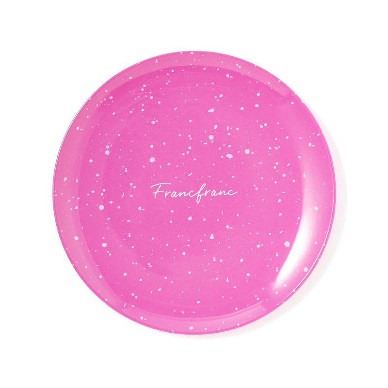 Splatter Melamine Plate Small Pink