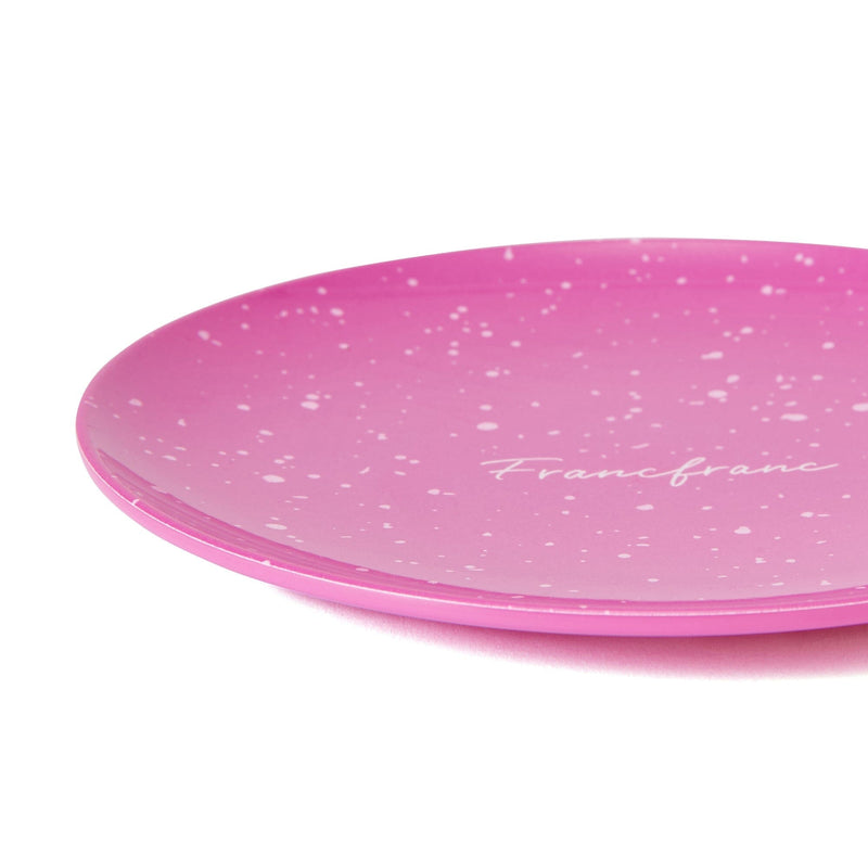 Splatter Melamine Plate Small Pink