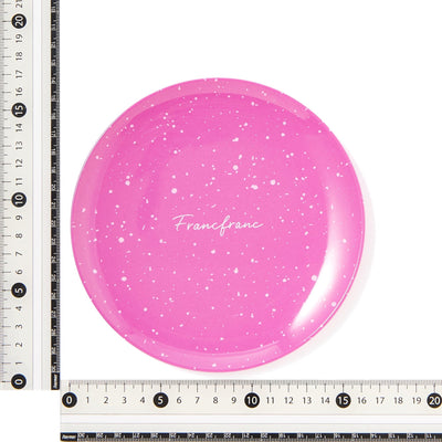 Splatter Melamine Plate Small Pink