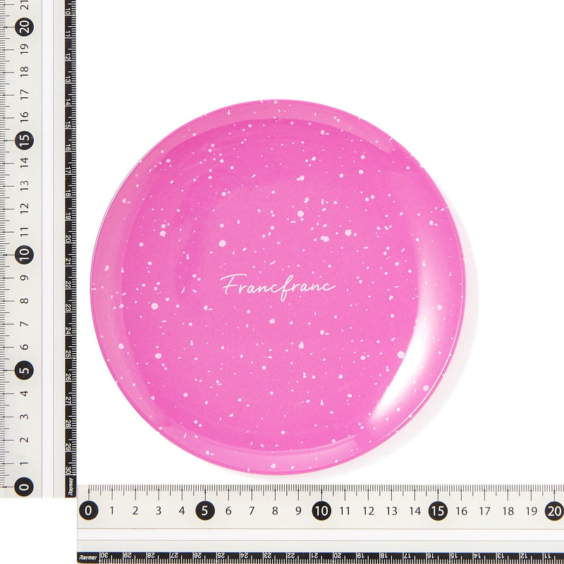 Splatter Melamine Plate Small Pink