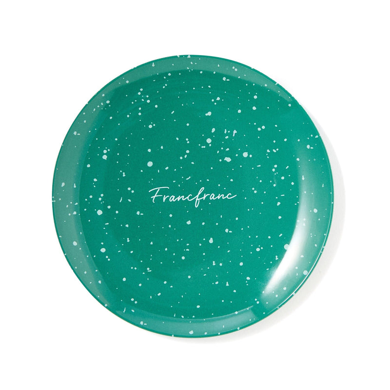 Splatter Melamine Plate Small Green