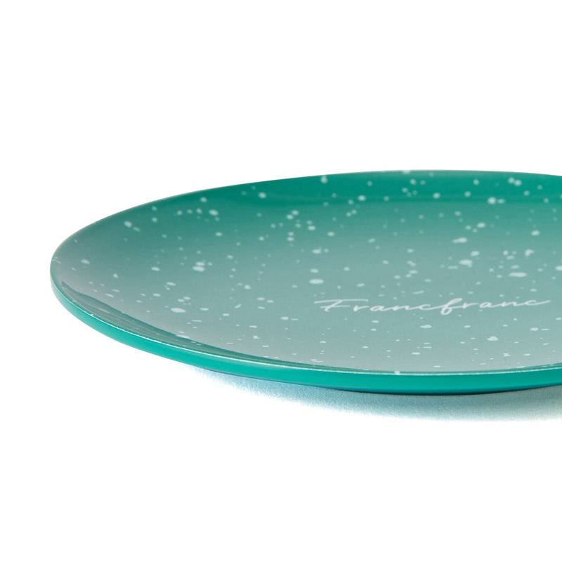 Splatter Melamine Plate Small Green