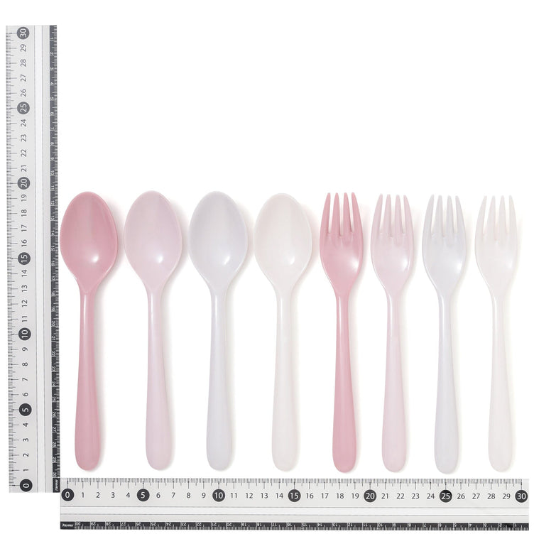 Melamine Cutlery Set Of 8 Pink