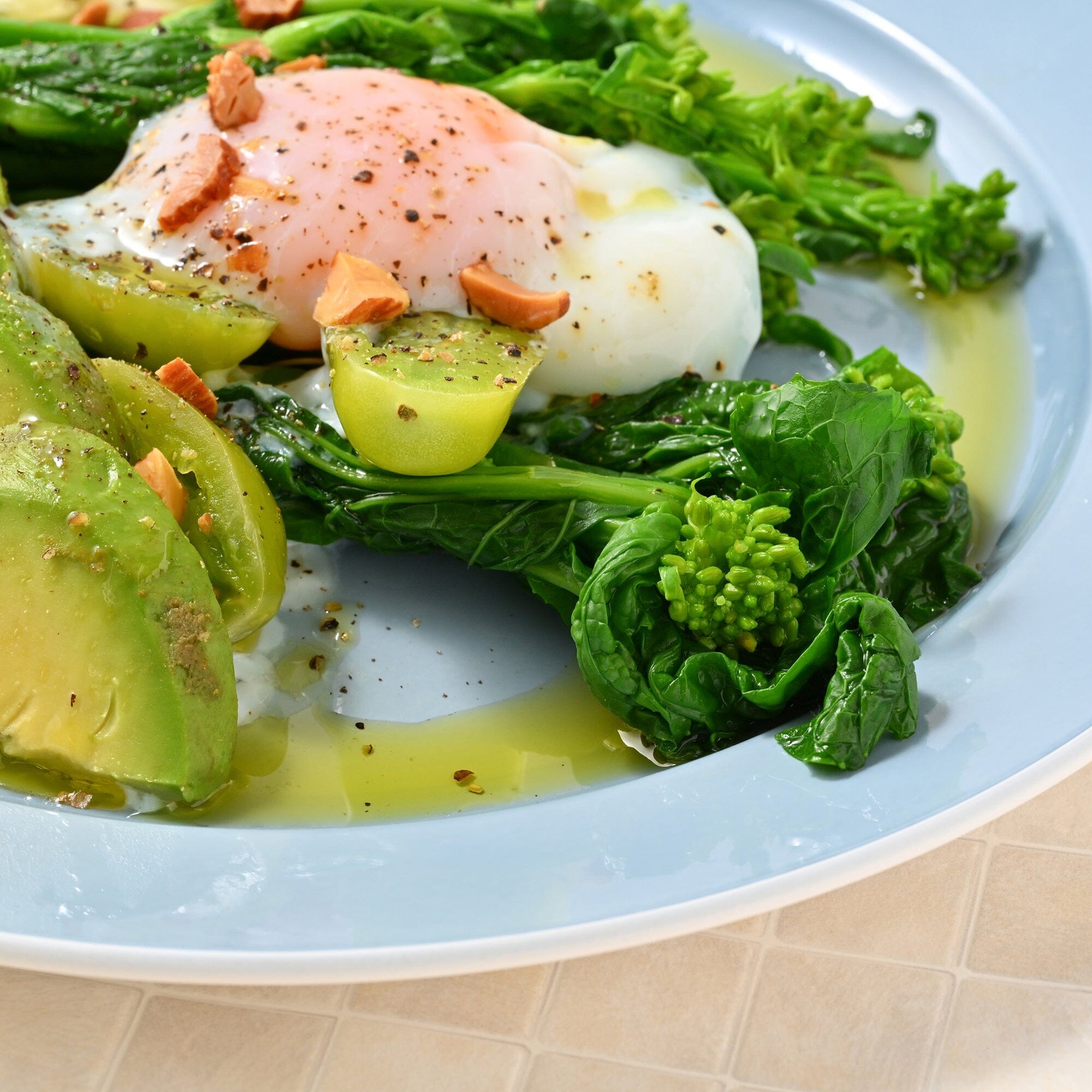 Healthy Plate Large Blue