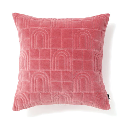 Velvet Quilt Cushion Cover 450 X 450 Pink