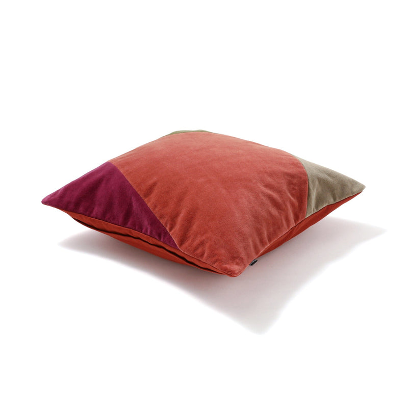 Velvet Patchwork Cushion Cover 450 X 450 Multi