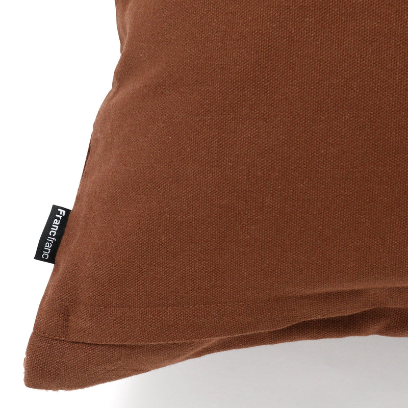 Block Quilt Cushion Cover 450 X 450 Brown