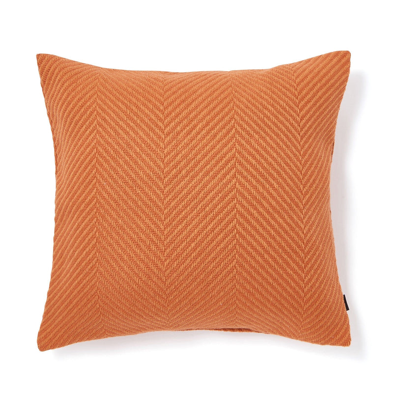 Herringbone Weave Cushion Cover 450 X 450 Orange