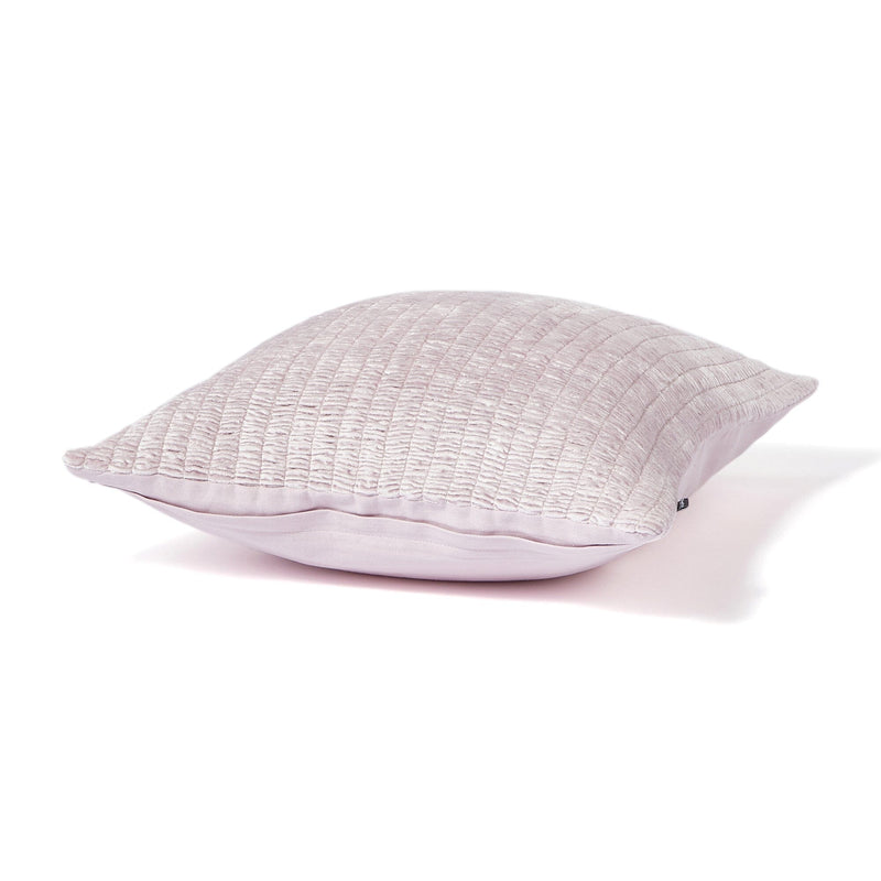 Velvet Gather Cushion Cover 450 X 450 Light Purple