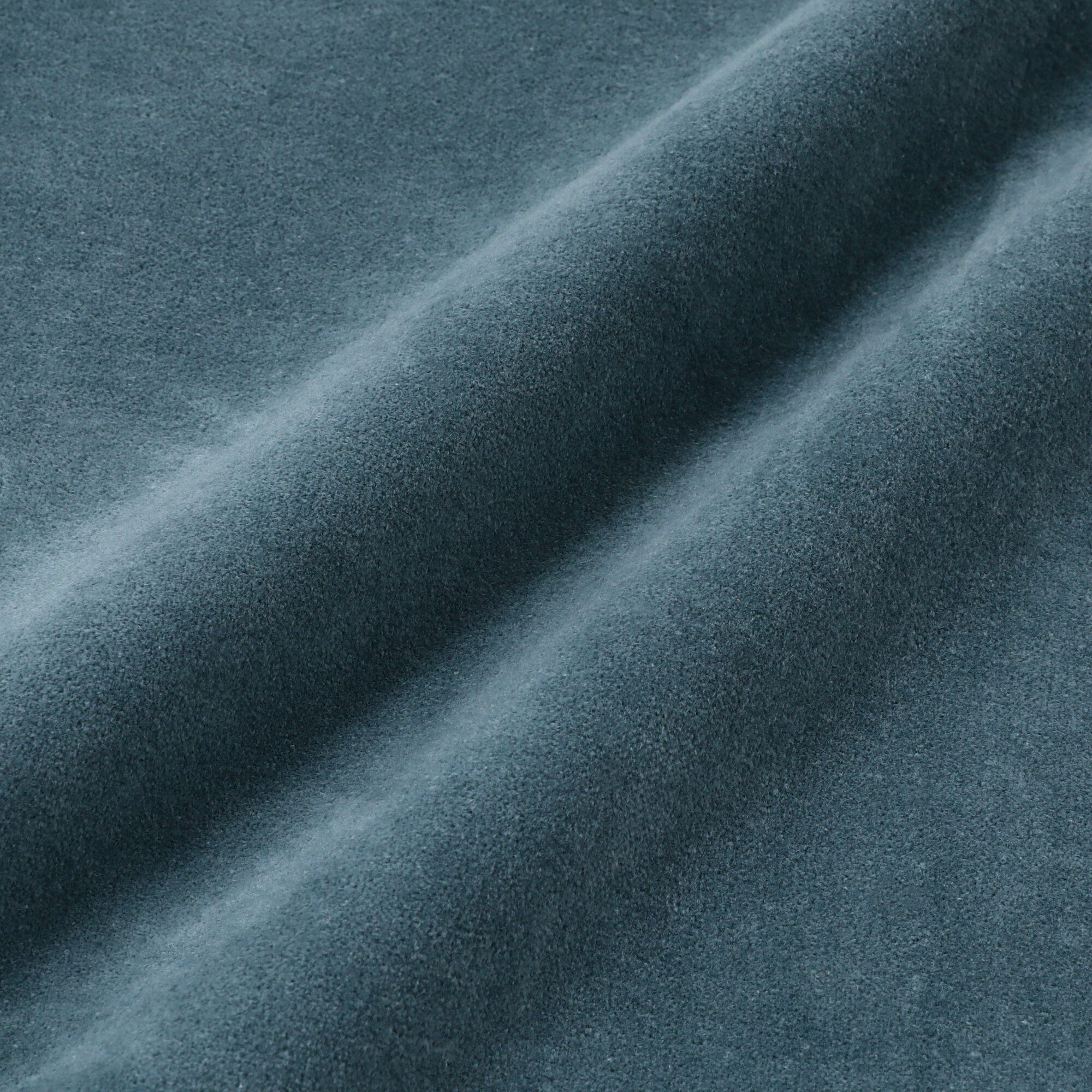 Velvet Frill Cushion Cover 450 X 450 Blue X Beige