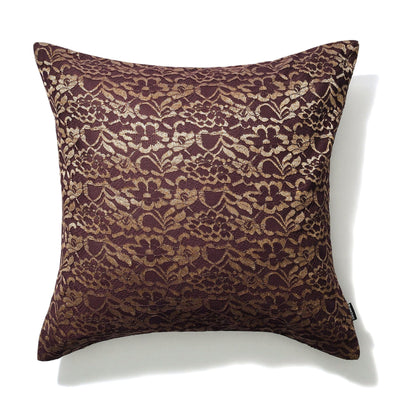 Flower Lace Cushion Cover 450 X 450 Dark Purple