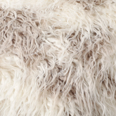 Fur K Cushion Cover 450 X 450 White X Beige