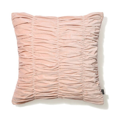 Velvet Gather Cushion Cover 450 X 450 Light Pink